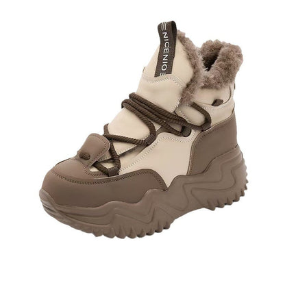 Damen Warmgefütterte Laufschuhe Knöchelschutz Sneaker Winter