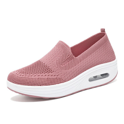 Damen Sneaker Bequem Weich Slip On