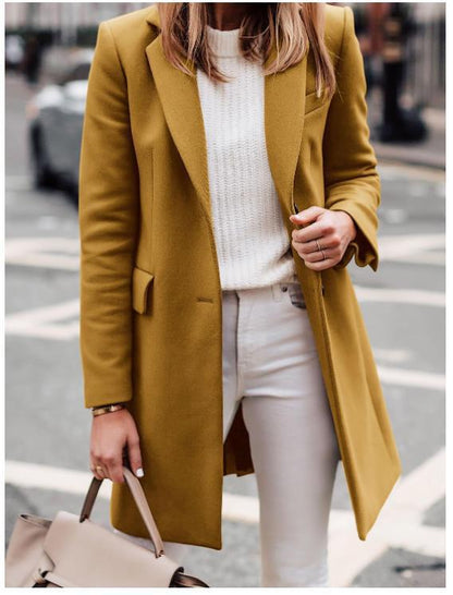 Damen Langblazer Elegant Modern