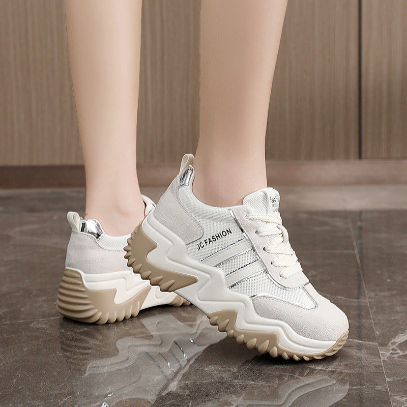 Damen Chunky Sneaker Atmungsaktives Mesh Bequem