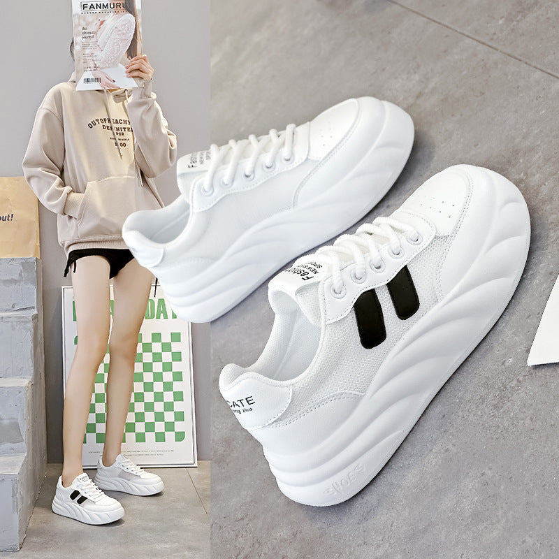 Damen Sneaker Leicht Bequem Laufsohle Schwarz - Norvielle