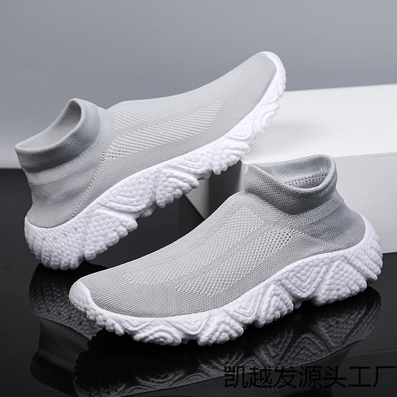 Damen Sneaker Sportlich Knit Slip-On Rutschfeste Sohle - Norvielle