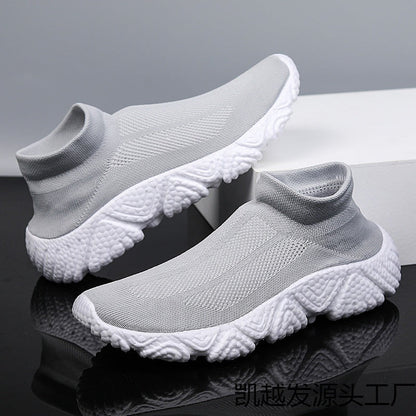 Damen Sneaker Sportlich Knit Slip-On Rutschfeste Sohle - Norvielle