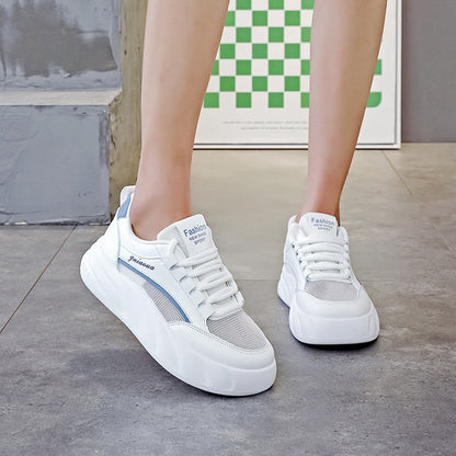 Damen Sneaker Chunky Bequem Rutschfeste Laufsohle