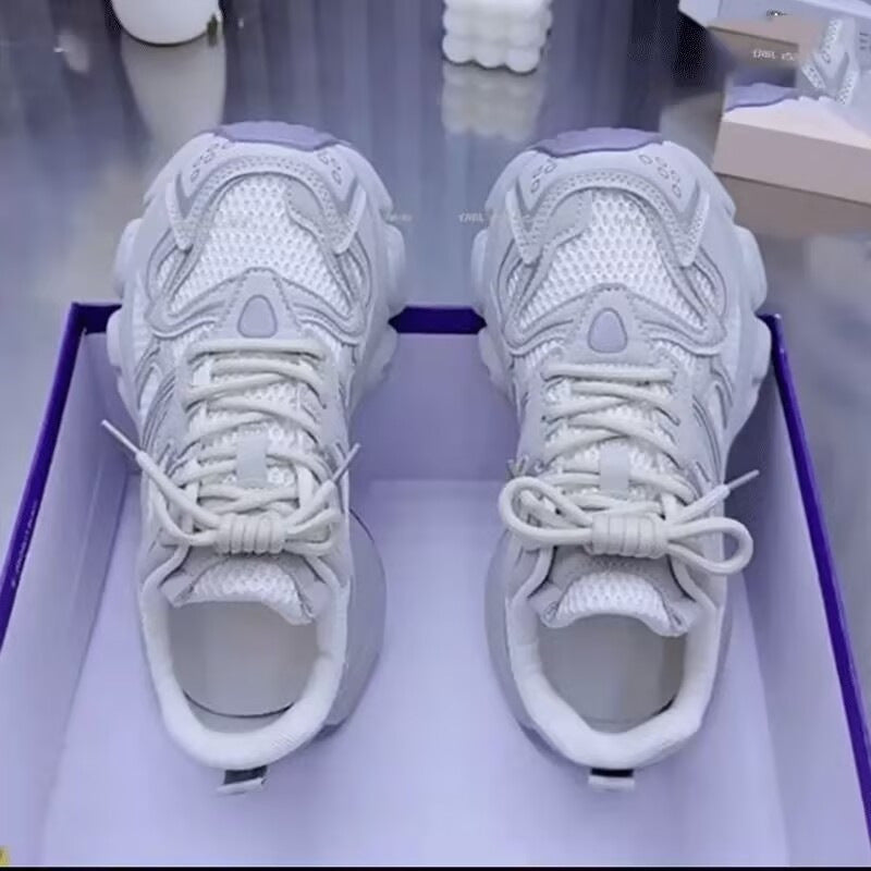 Damen Sneaker Sportlich Leicht Luftdurchlässiges Mesh