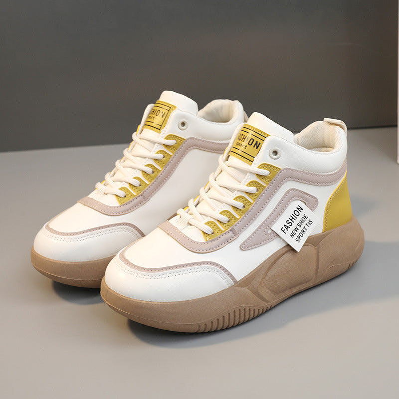 Damen High- Sneaker Atmungsaktives Material