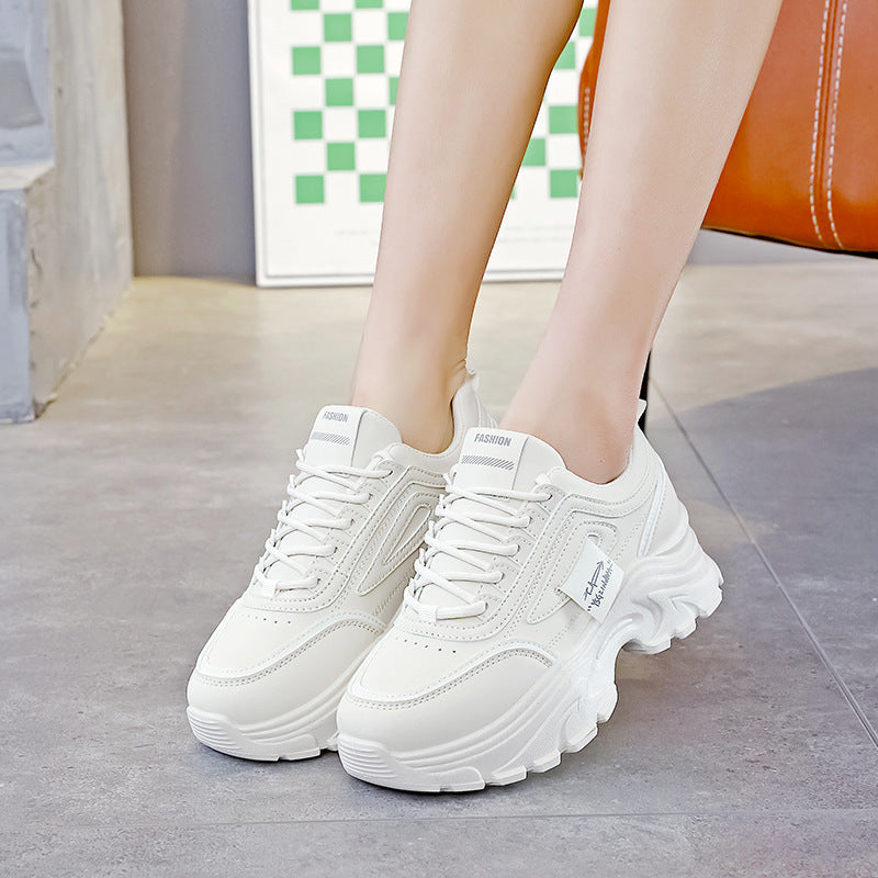 Damen Sneaker Bequem Chunky Laufsohle mit Dämpfung