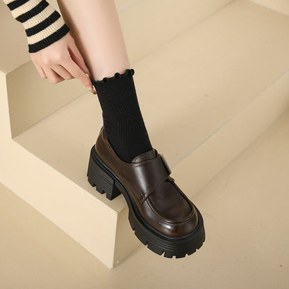 Damen Stiefeletten Robust Riemenverschluss