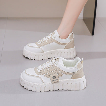 Damen Plattform Sneaker Leicht Bequem
