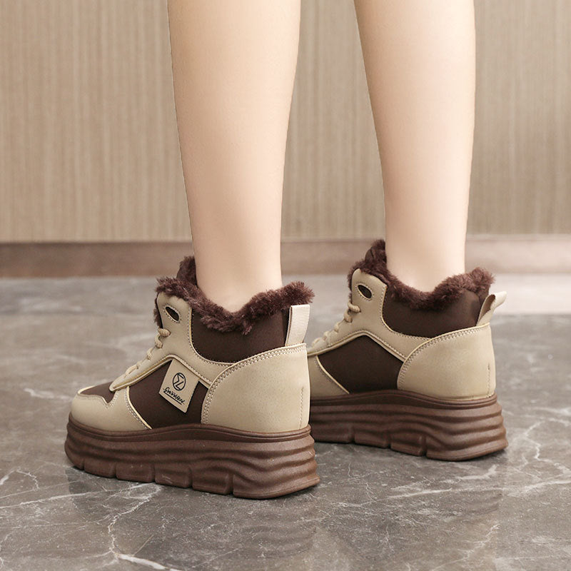 Damen High- Sneaker Kuschelig Sportlich