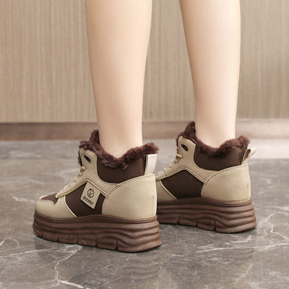 Damen High- Sneaker Kuschelig Sportlich