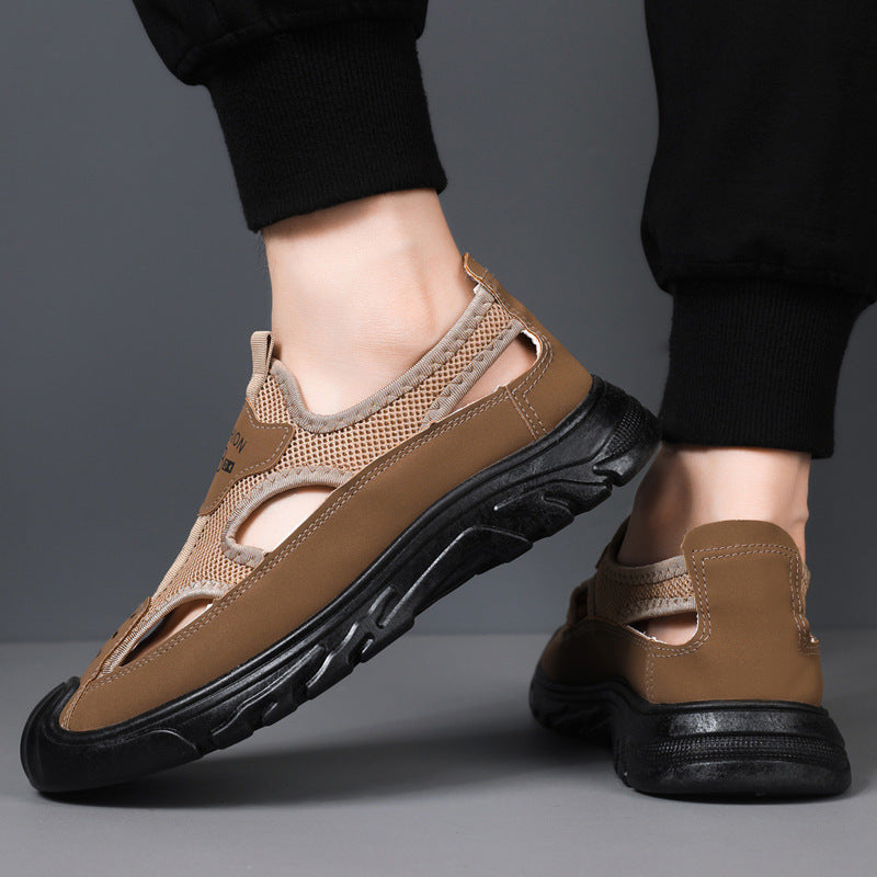 Damen Sandalen Mesh Bequem Rutschfest