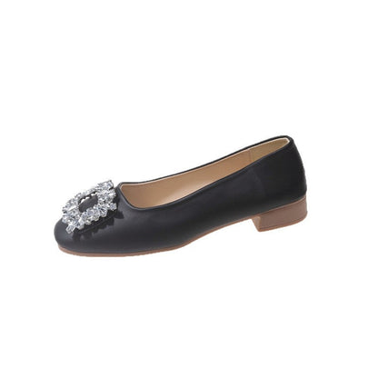 Damen Ballerinas Glitzer Schmuck Detail Elegantes Design