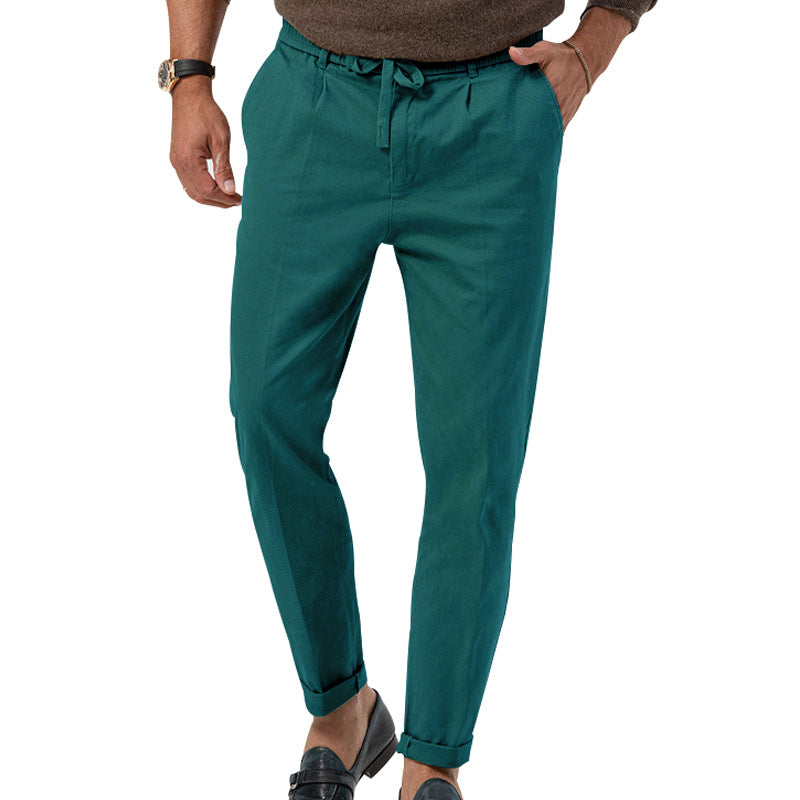 Herren Slim-Fit-Hose Elegant Alltag