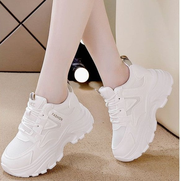 Damen Sneaker Bequem Chunky Mesh Schuhe