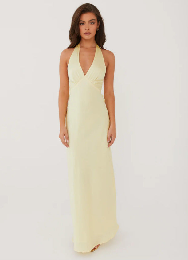 Damen Wickelkleid V-Ausschnitt Slim Fit Elegantes
