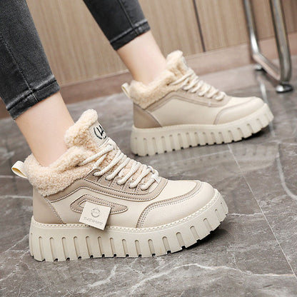 Damen High- Sneaker Weich Gefüttert Rutschfest