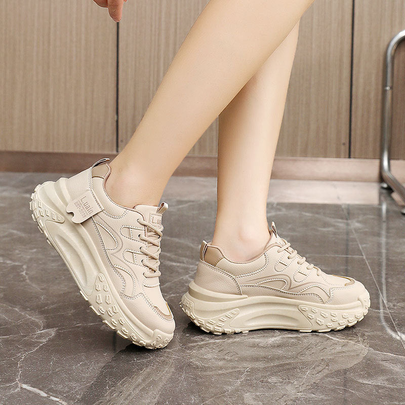 Damen Chunky Sneaker Bequem Rutschfest