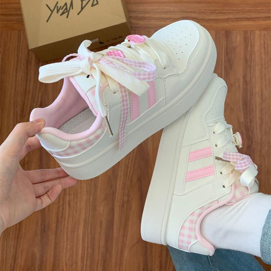 Damen Sneaker Kariert Atmungsaktives Mesh Komfortschuhe - Norvielle