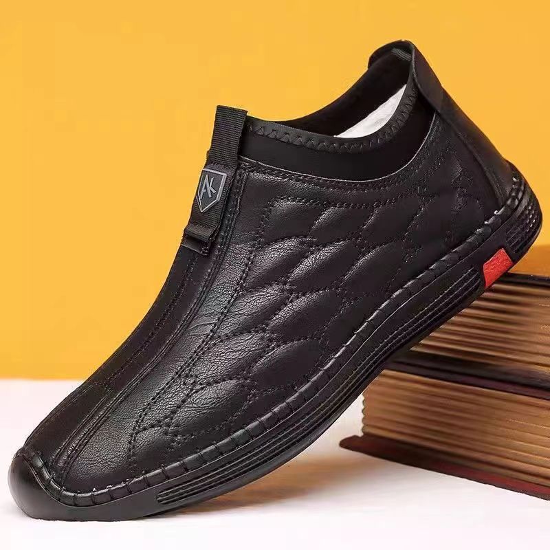 Herren Stiefeletten Weich Reißverschluss Bequem Schwarz - Norvielle