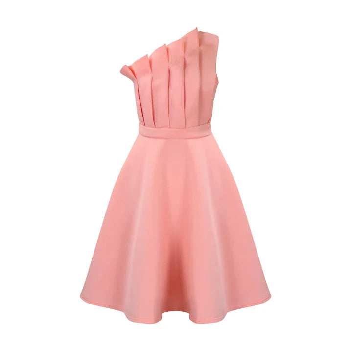 Damen One-Shoulder-Kleid Elegantes Abendkleid