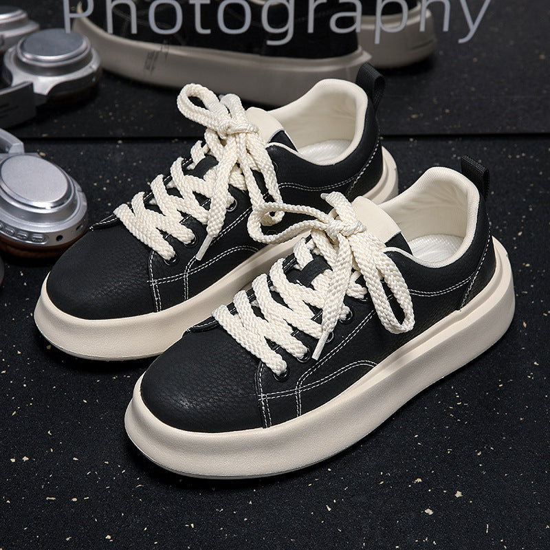 Damen Sneaker Leder Sportlich