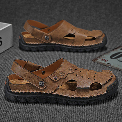Damen Ledersandalen Atmungsaktives Leder