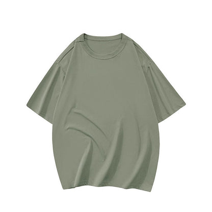 Damen Oversized T-Shirt Lässig Baumwolle