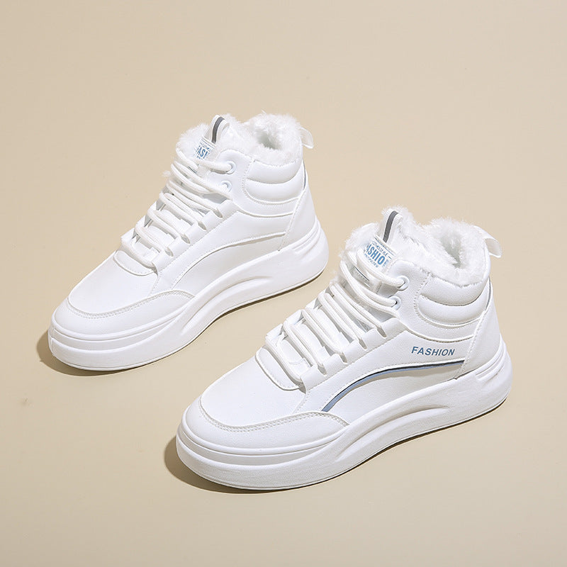 Damen High- Sneaker Warm Gefüttert Rutschfest