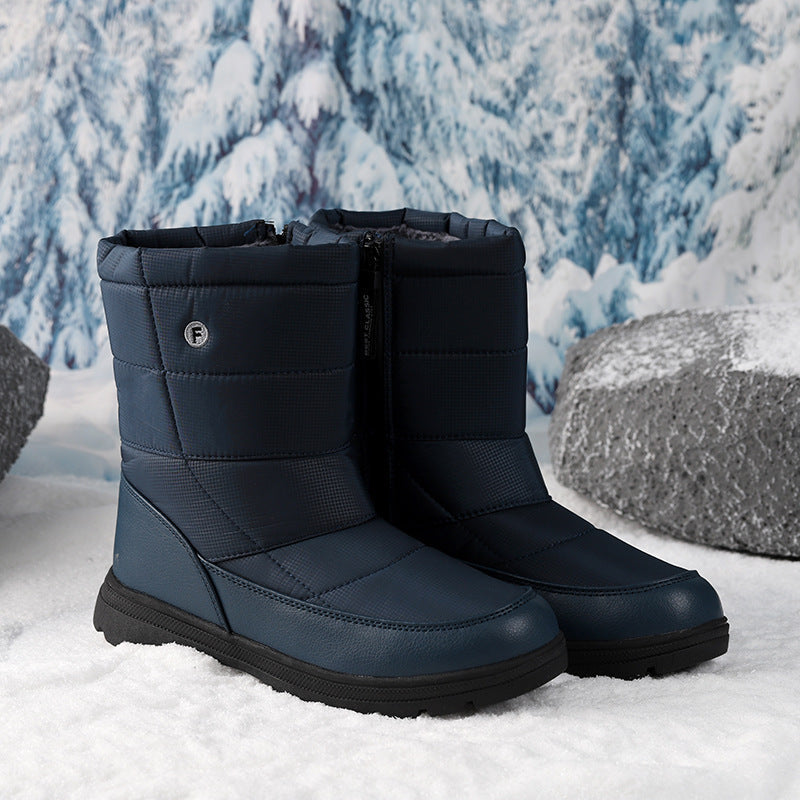 Damen Winterstiefel Isoliert Rutschfest Schnellverschluss