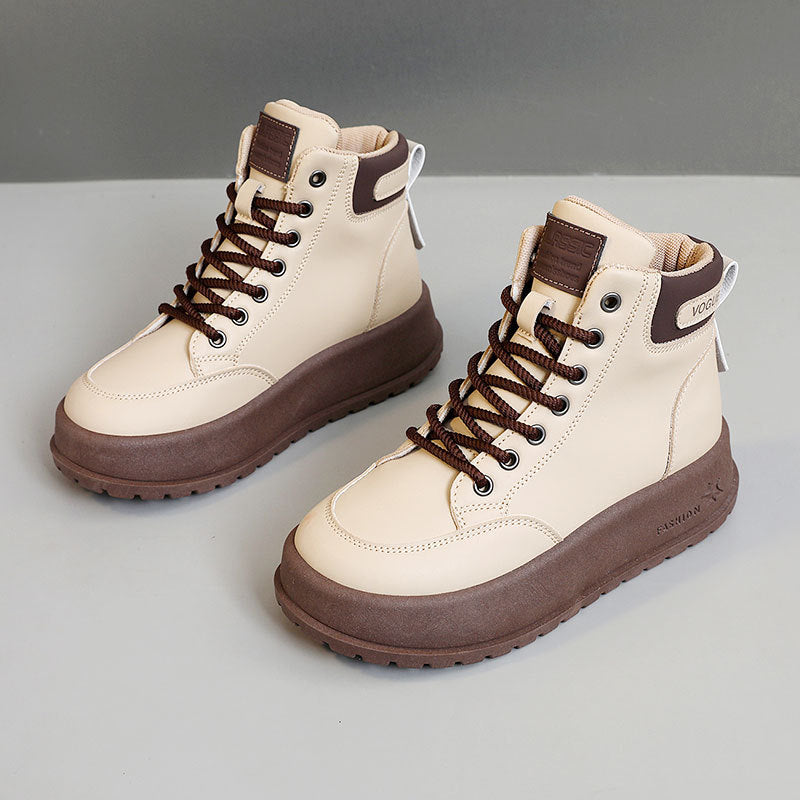 Damen High- Sneaker Rutschfest Schnürsenkel