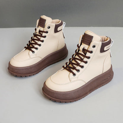 Damen High- Sneaker Rutschfest Schnürsenkel