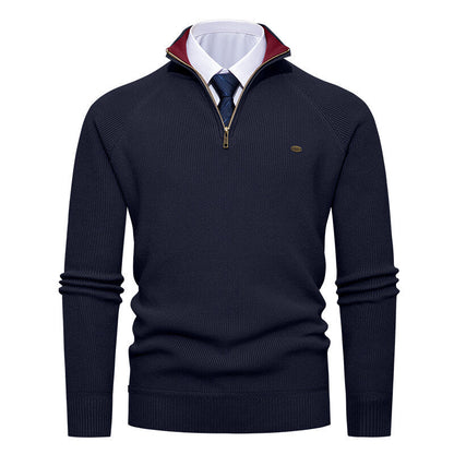 Herren Pullover Modern Stehkragen Reißverschluss