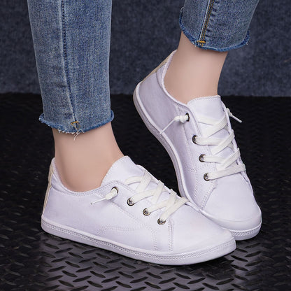 Damen Segeltuchschuhe Bequem Heidi Stil - Norvielle