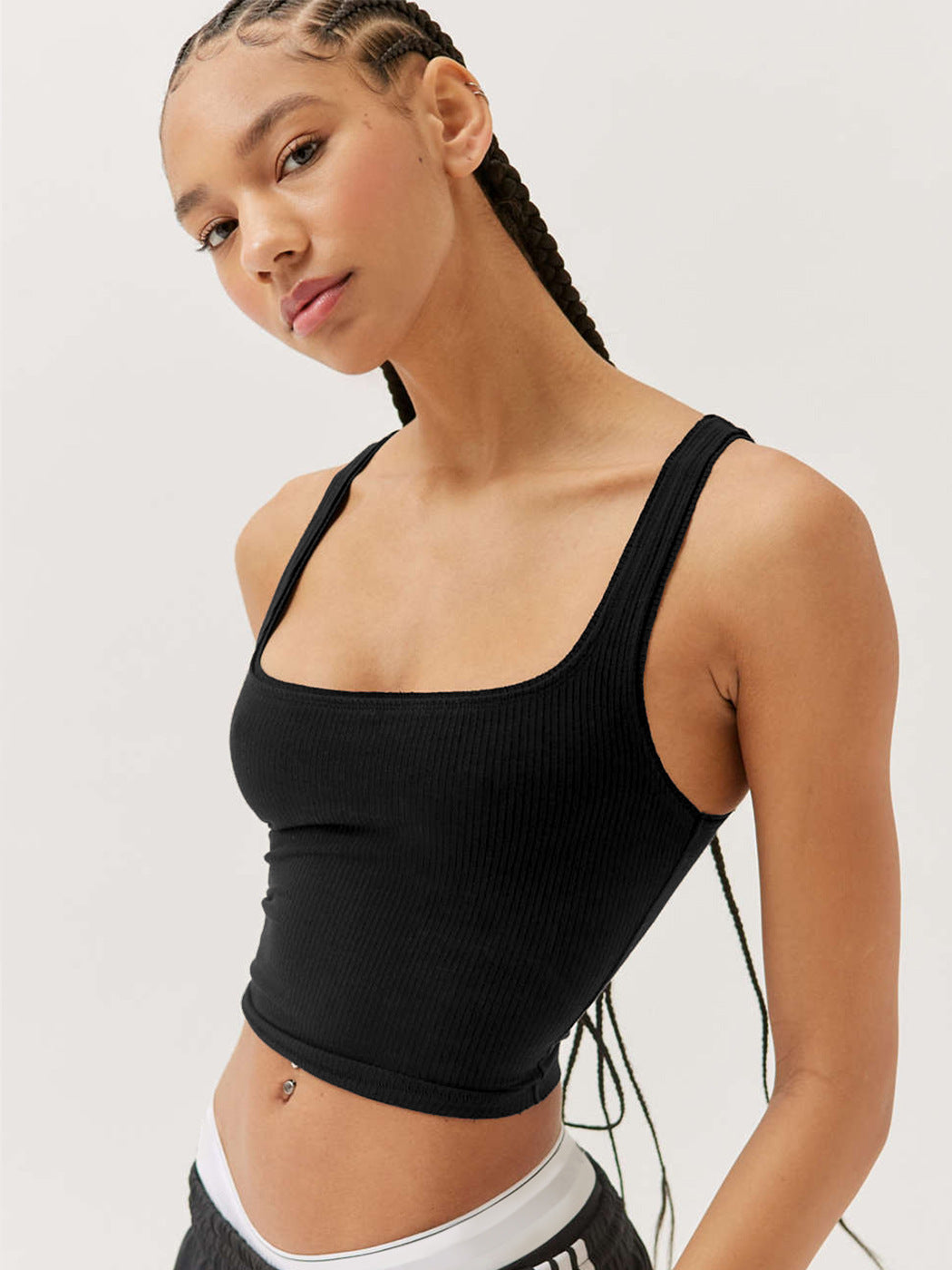 Damen Tanktop Ärmellos Sportlich Modern