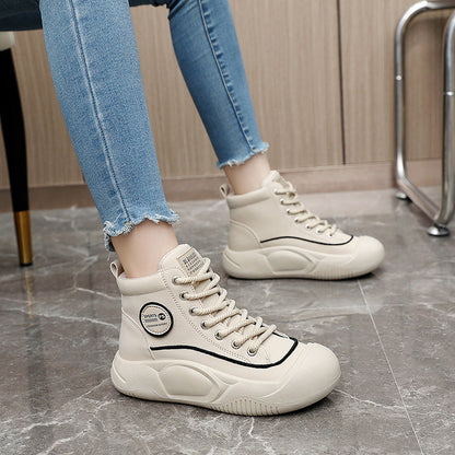 Damen High- Sneaker Strapazierfähige Sohle