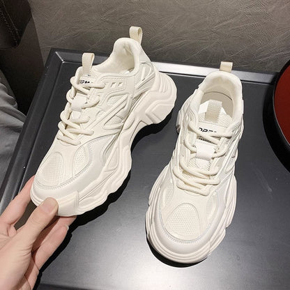Damen Sneaker Sportlich Atmungsaktives Mesh Starker Sohle