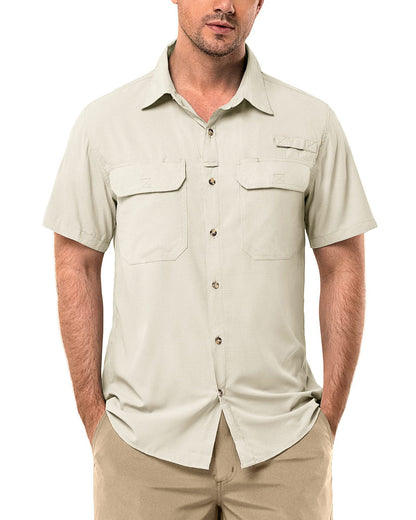 Herren Kurzarmhemd Atmungsaktives Leichtes Material