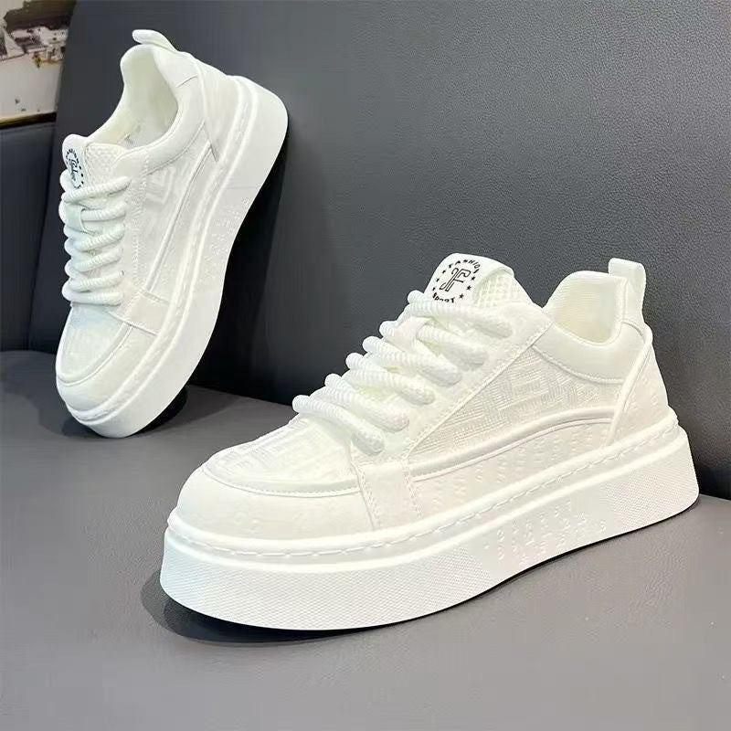 Damen Sneaker Platform Atmungsaktives Material Flexibel