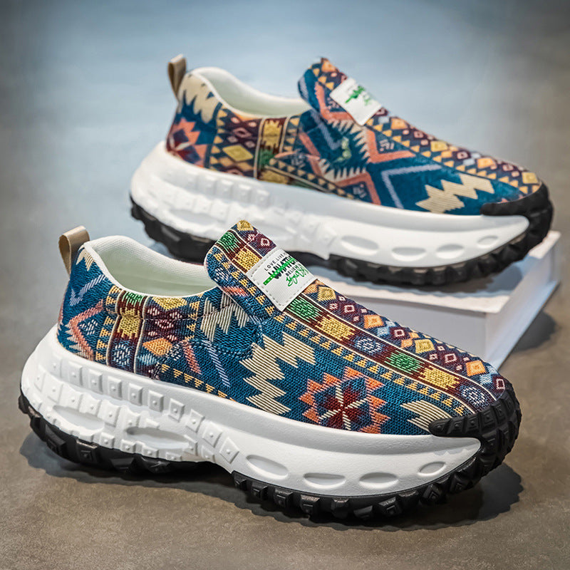 Damen Sneaker Ethno Muster Bequem