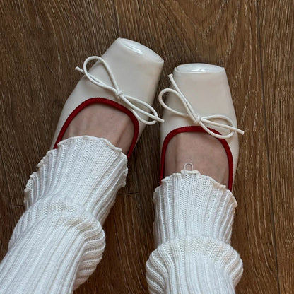 Damen Ballerinas Elegante Schleifen Komfortabel sollte zu Damen