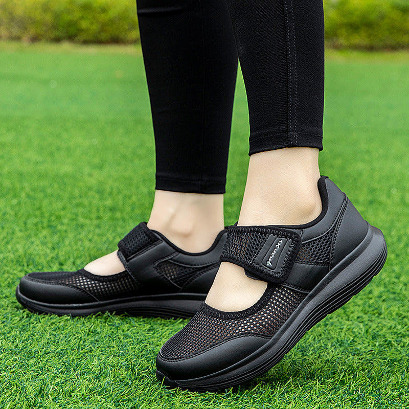 Damen Sneaker Sportlich Atmungsaktives Netzdesign