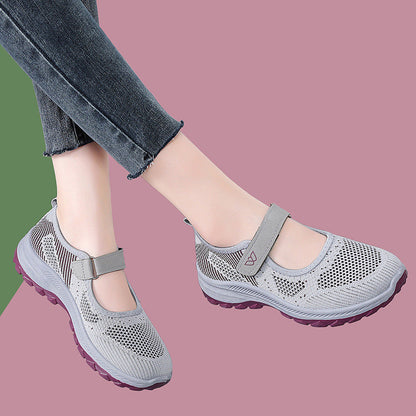 Damen Laufschuhe Atmungsaktives Mesh Komfortabel Klettverschluss - Norvielle