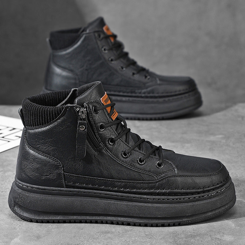 Damen High- Sneaker Robust Mit Reißverschluss