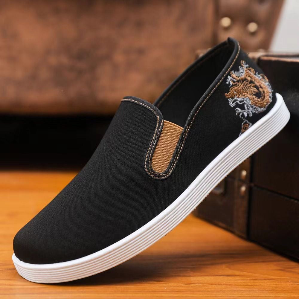 Damen Slip-On Schuhe Bestickt Elegant