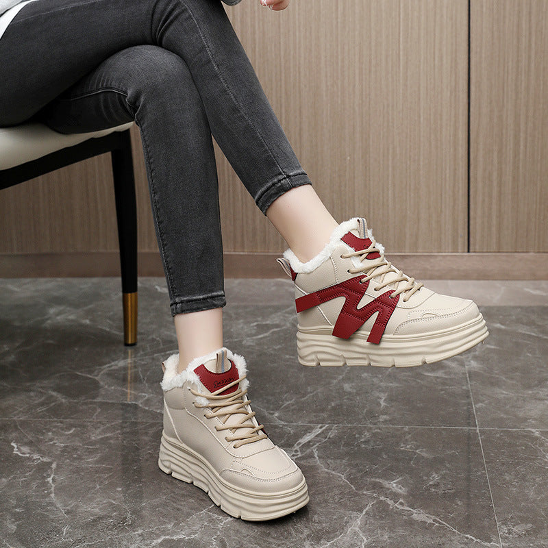 Damen High- Sneaker Sportlich Robust