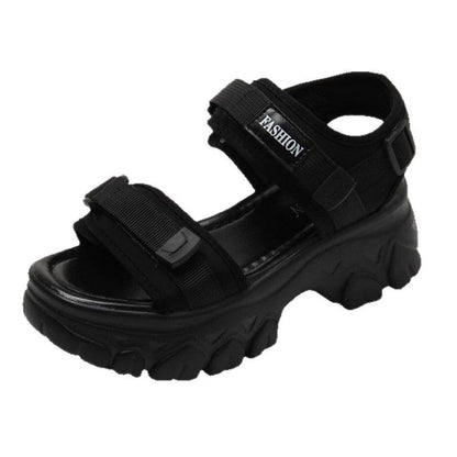 Damen Sandalen Chunky Verstellbar Sommer