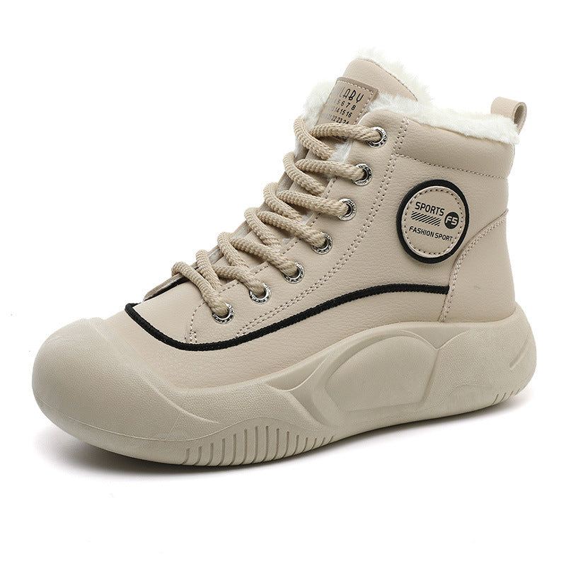 Damen Winter Sneaker Warm Isoliert Fleece Innenleben