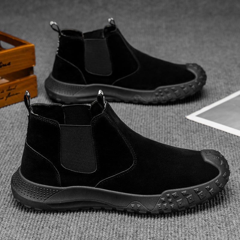 Damen Chelsea Boots Sportlich Rutschfest