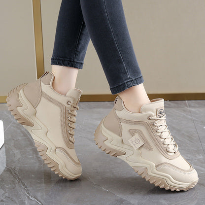 Damen High- Sneaker Sportlich Flexibler Sohle Schwarz - Norvielle